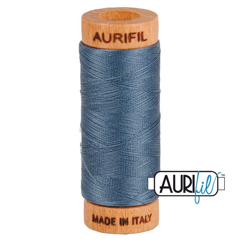 Aurifil 80wt Cotton Thread, Medium Grey 1158 Sew & Quilt